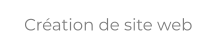 Création de site web
