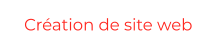 Création de site web